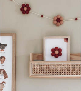 Daisy Garland - - Burnt Orange/Dusty Pink