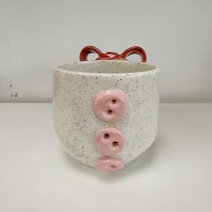 Art Home: Handmade Pottery Bows + Buttons Mug