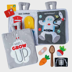 Toys Play: Fabric Activity Book – When I Grow Up – Interactive Soft People & Professions Book