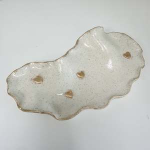 Gold Heart Trinket Tray/Platter