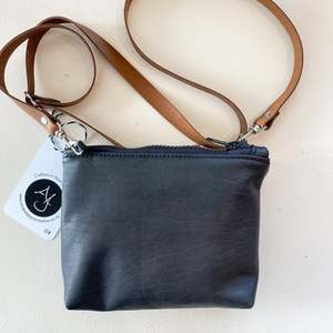 Bags Wallets 1: Black Lily Purse with leather Strap