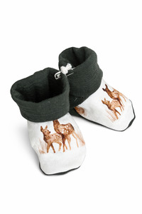 Baby Me: Cotton/ Merino Booties 0-6M