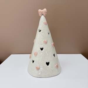 Handmade Heart Tree – Speckled Clay