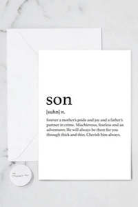 Papier Hq: Card - Son Definition