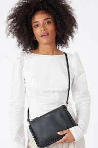 Tilly's Big Sis Crossbody - Black Plaited Edge