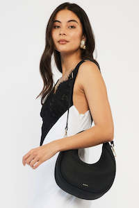 Halle Mini Bag - Black Bubble