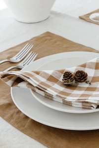 100% French Flax Linen Napkin - Set 4