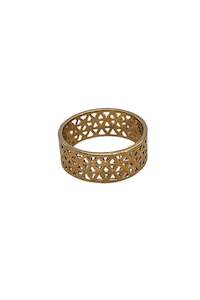 Rings: 18k Gold Ecran Fleuri Ring