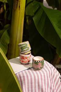 Candles Rituals: Handpainted Snake Ceramic Candle - Wild Lemongrass