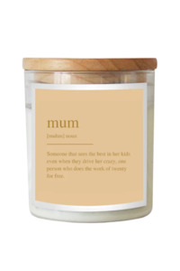 The Commonfolk Collective: Goldie Dictionary Soul Candle - Mum