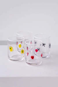 Icon Glass - Set of 4 (Mixed)