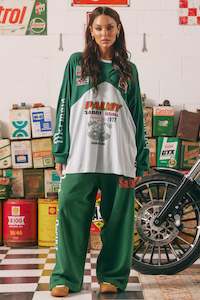 Sabbi: The Long Sleeve Mermaid Racing Tee - Green
