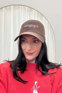 Accessories 1: Dad Cap - "Winging It" Chocolate