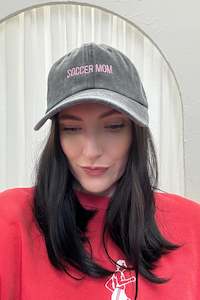 Dad Cap - "Soccer Mom" Black