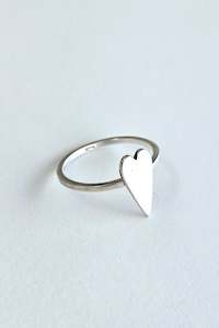 Rings: Heart Stacker Ring - Silver