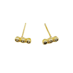 Woman All: 18k Gold Pois Stud Earring