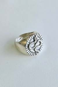 Nikki Ross Jewellery: Snake Coin Signet Ring