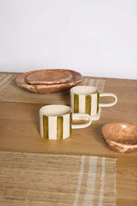 Fenton Mug - Olive Stripe