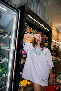 Sabbi: The Very Oversized Self Love Club Tee - Lilac