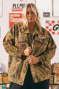 The Flying Mermaid Jacket - Camo