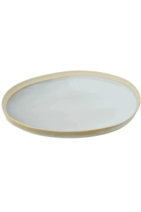 Stoneware Serving Platter - White