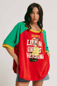 Sabbi: The Dance Raglan Tee - Red