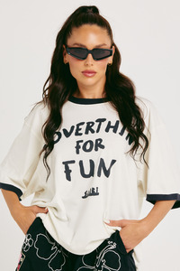 Sabbi: The Very Oversized Overthinker Tee - Marshmallow