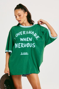 Sabbi: The Very Oversized Overshare Tee - Green