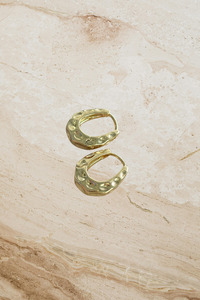 Earrings: Impressor Hoops