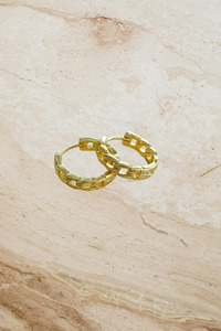 Earrings: Petite Chain Hoops