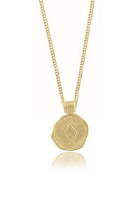 Fashion: Health Round Pendant - Gold