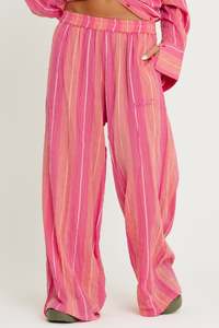 The Mexicola Pants - Pop Stripe Peach