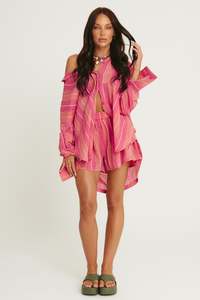 Best Selling: The Don Julio Shirt - Pop Stripe Peach