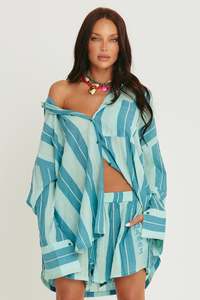 Best Selling: The Don Julio Shirt -Pop Stripe Blue