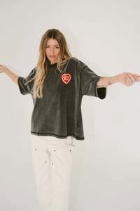 Sorry Mom Tee - Vintage Black