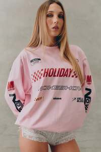 Signature Moto Tee - Pink