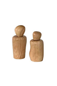 Wavy Salt and Pepper Shaker - Natural