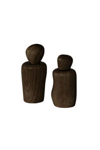 Wavy Salt and Pepper Shaker - Walnut
