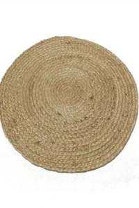 Home: Round Jute Placemat - Natural