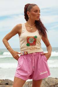 Bottoms: The Chido Shorts - Seas the Day - Pink