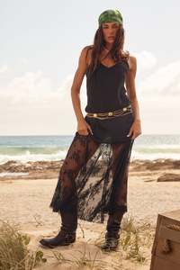 Best Selling: The Lace Maxi Dress - Black