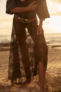 The Lace Maxi Skirt - Black