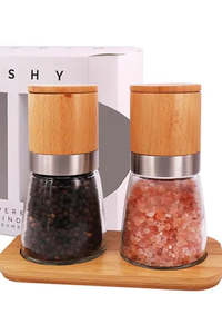 Best Selling: Salt & Pepper Mill Set - Bamboo