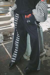 Sabbi: The Be Happy Wide Leg Sweatpants - Gingham