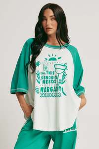 Sabbi: The Raglan Margie Tee - Green