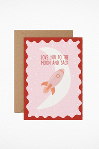 Love you to the Moon and Back Card