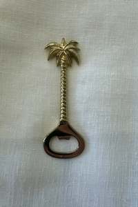 Brass Bottle Opener - Palm Tree