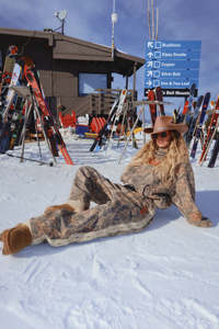 The Name Yourself Barrel Leg Trackpants - Tree Camo
