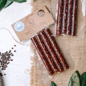 Beer sticks: Gathered Game Wild Venison Deer Sticks