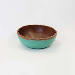 Teak Turquoise Bowl
